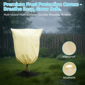 lucdnc reusable outdoor protection across seasons shields frost, wind, birds, and sun.