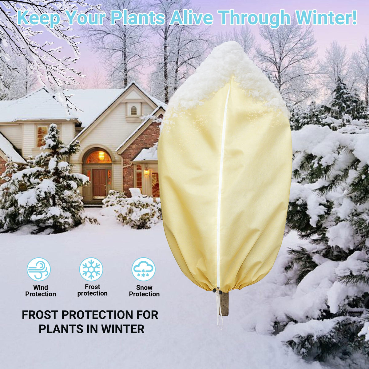 lucdnc protects ornamentals, vegetables, and shrubs without moisture buildup.