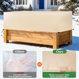 LUCKIPLUS heavy-duty non-woven fabric keeps moisture balanced while blocking harsh weather.