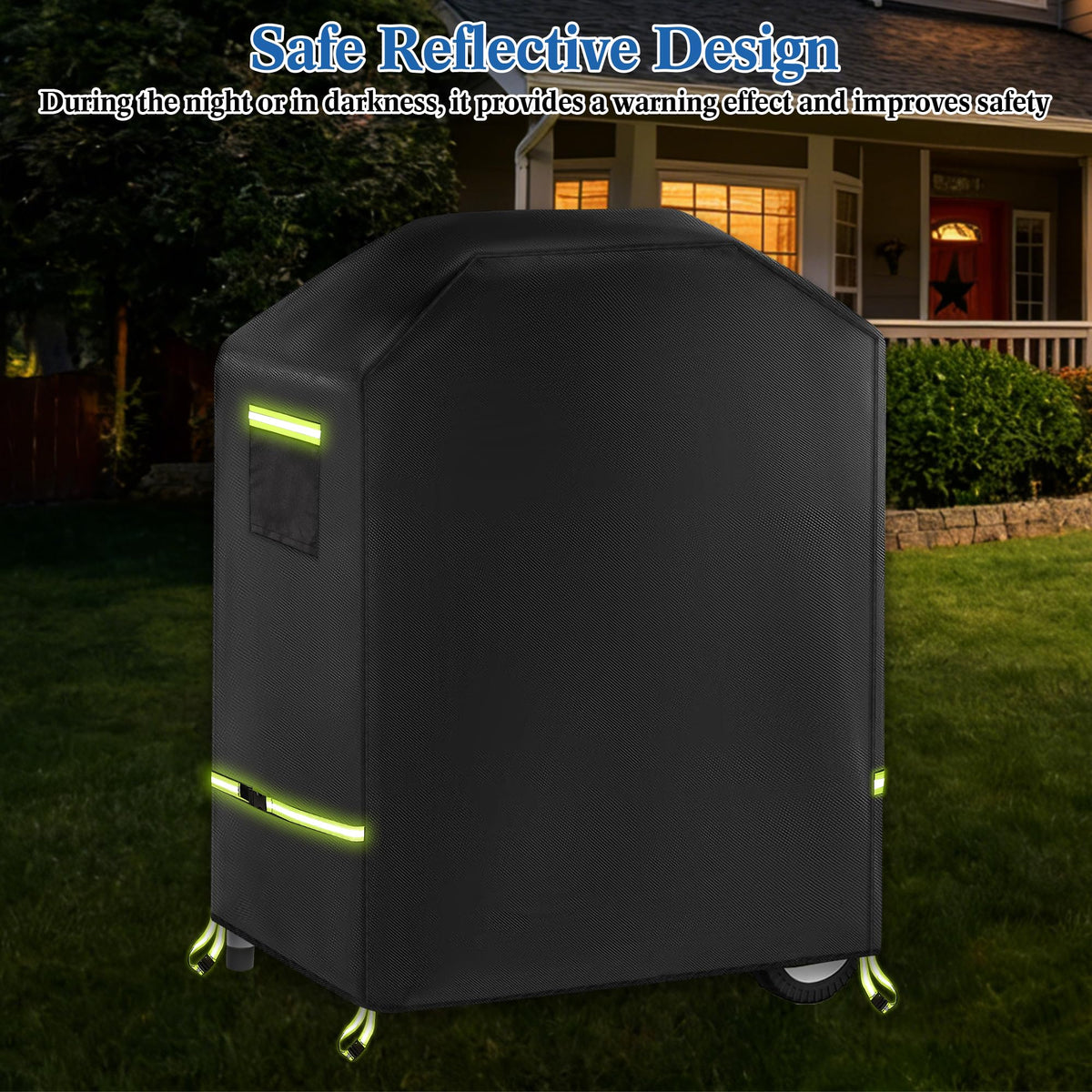 LUCKIPLUS grill cover air vents promoting airflow and moisture control