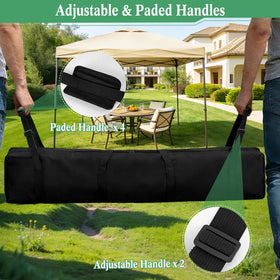 LUCKIPLUS 600D water-resistant fabric protects contents during travel and storage.