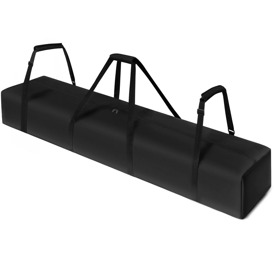 LUCKIPLUS large tent storage bag with pole compartment keeps long poles organized for easy transport.