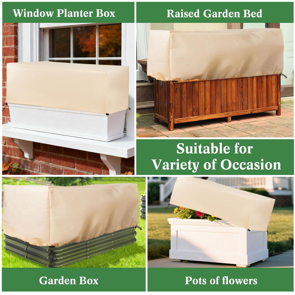LUCKIPLUS durable, weather-resistant fabric helps maintain plant health during cold seasons.