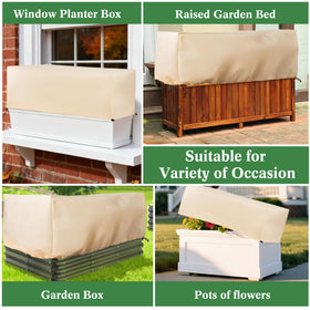 LUCKIPLUS durable, weather-resistant fabric helps maintain plant health during cold seasons.