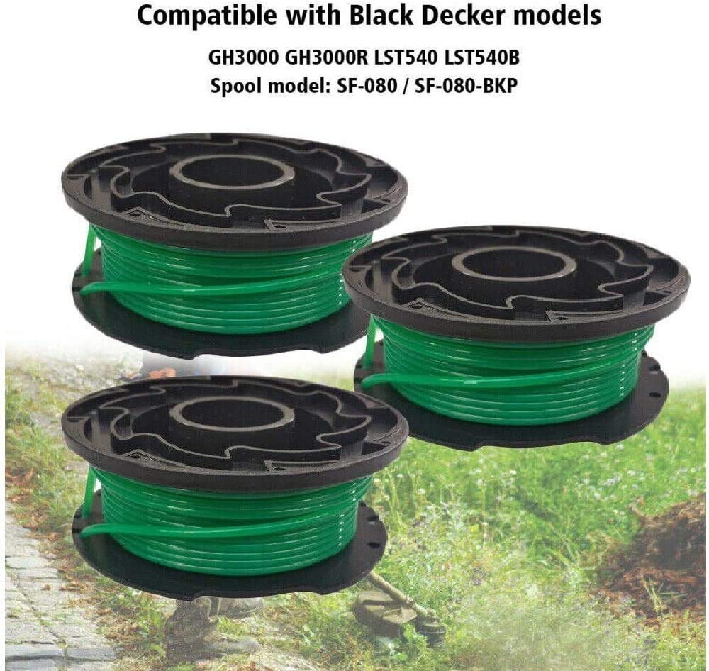 Lucky Seven 20ft 0-080-inch spool line close-up on black spool
