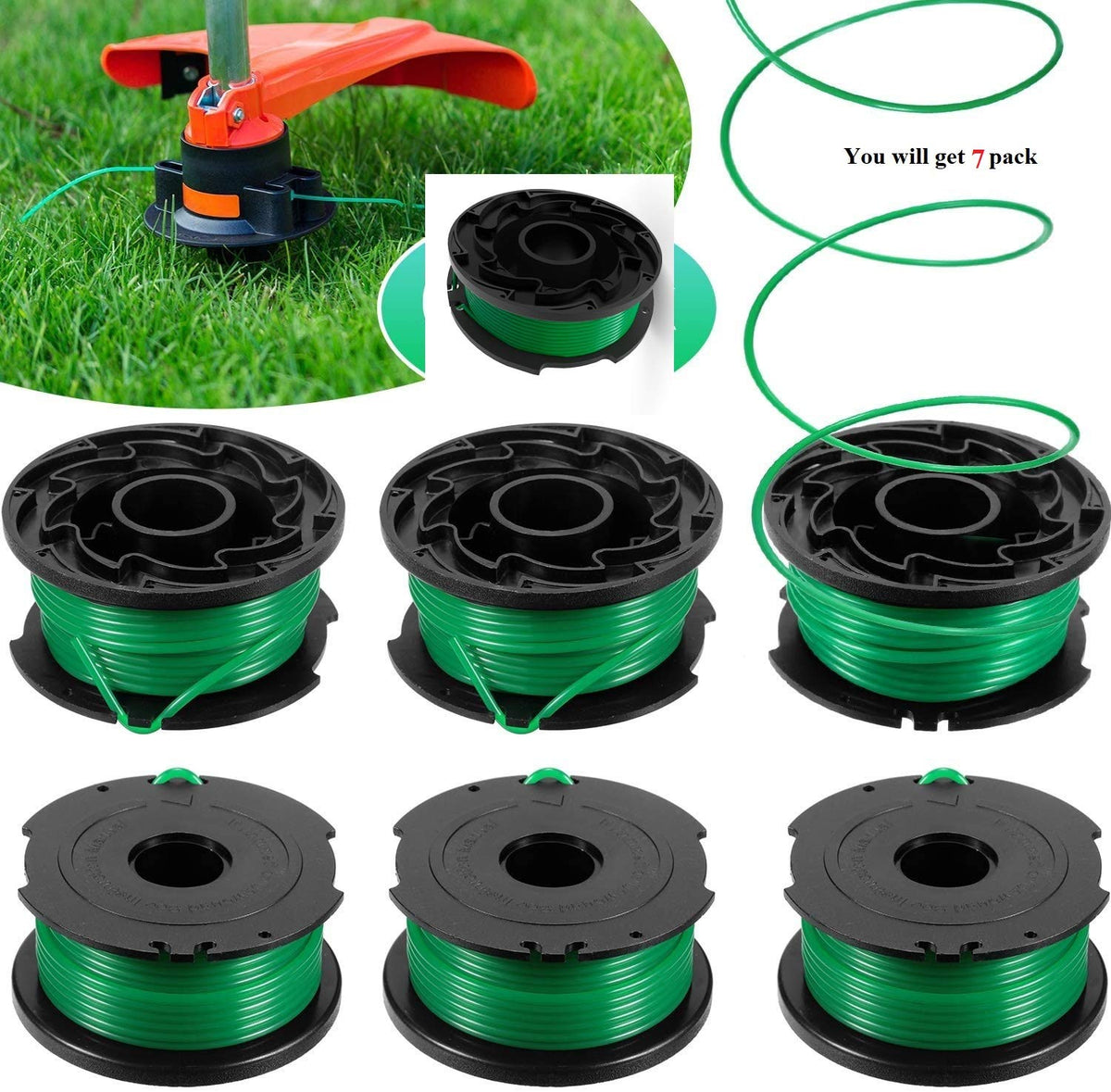 Lucky Seven GH3000 compatible auto-feed spool side angle view