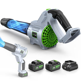 Lucktech leaf blower cordless 680 CFM for fast outdoor cleanup.