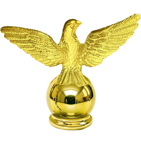 Luckupper flagpole topper 1-inch threaded mount for quick, secure installation.