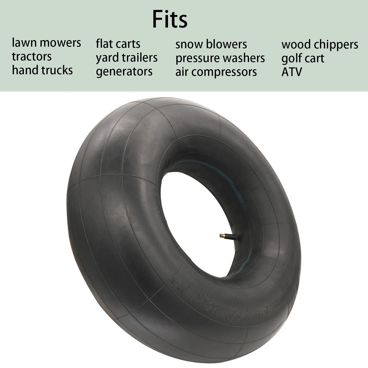LuckySlycycyc TR13 valve inner tube, side view, for quick installs.