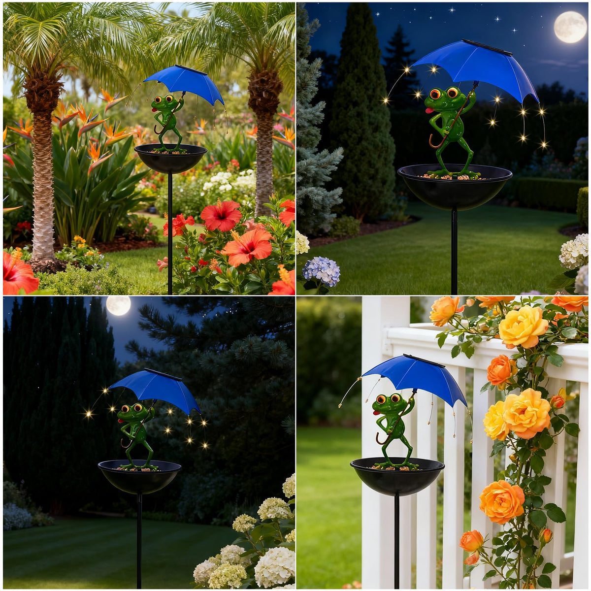 Luckybell seed bowl with drainage holes keeps feed dry