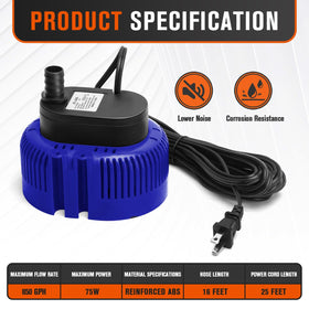 LuckySlycyc pool-cover pump in action drains a dripping cover efficiently.