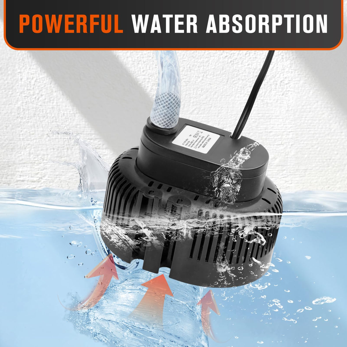 LuckySlycyc pump with 3 adapters enables flexible hose connections.