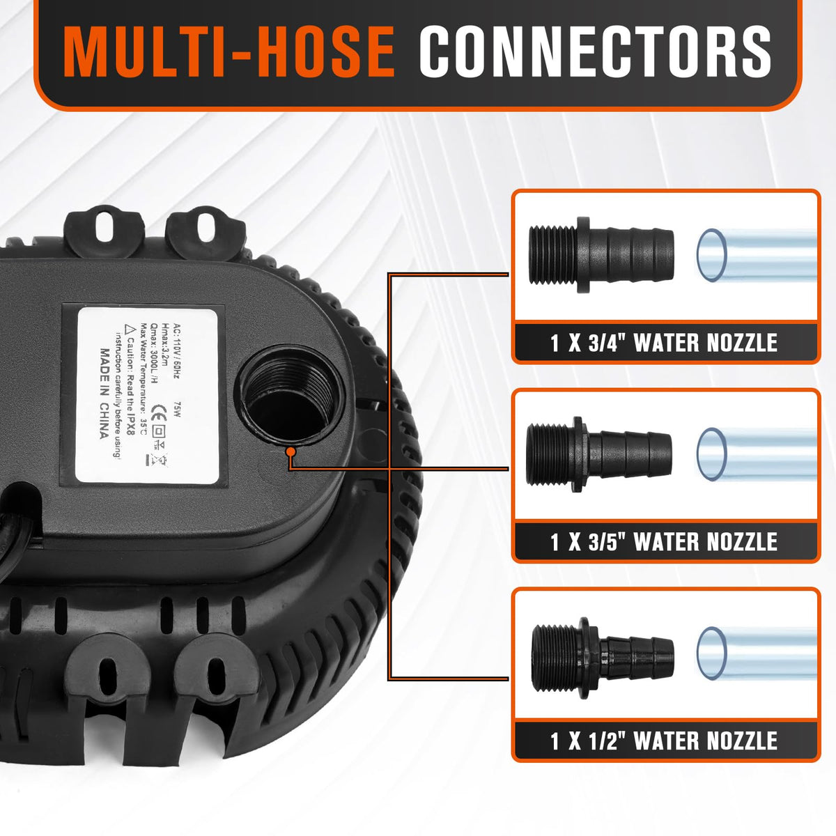 LuckySlycycyc pump with thermal protection for durable operation.