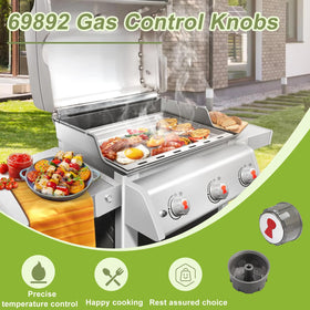 luclyyasys 69892 knob heat resilience — premium plastic resists cracking during grilling.