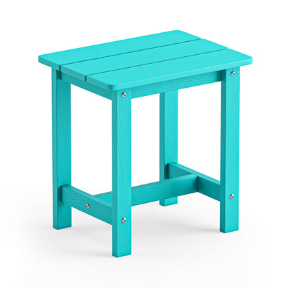 LUE BONA Aruba Blue outdoor side table tabletop beside seating, ideal for drinks.