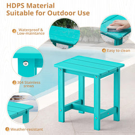 LUE BONA Aruba Blue weather resistant surface withstands outdoor use.