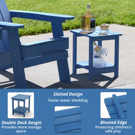 LUE BONA indoor-outdoor use end table is versatile beside furniture or plants.