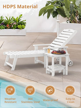 LUE BONA weather-resistant HDPS surface with wood-grain texture resists fading.