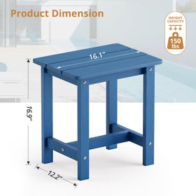 LUE BONA compact indoor outdoor table fits small spaces beside chairs