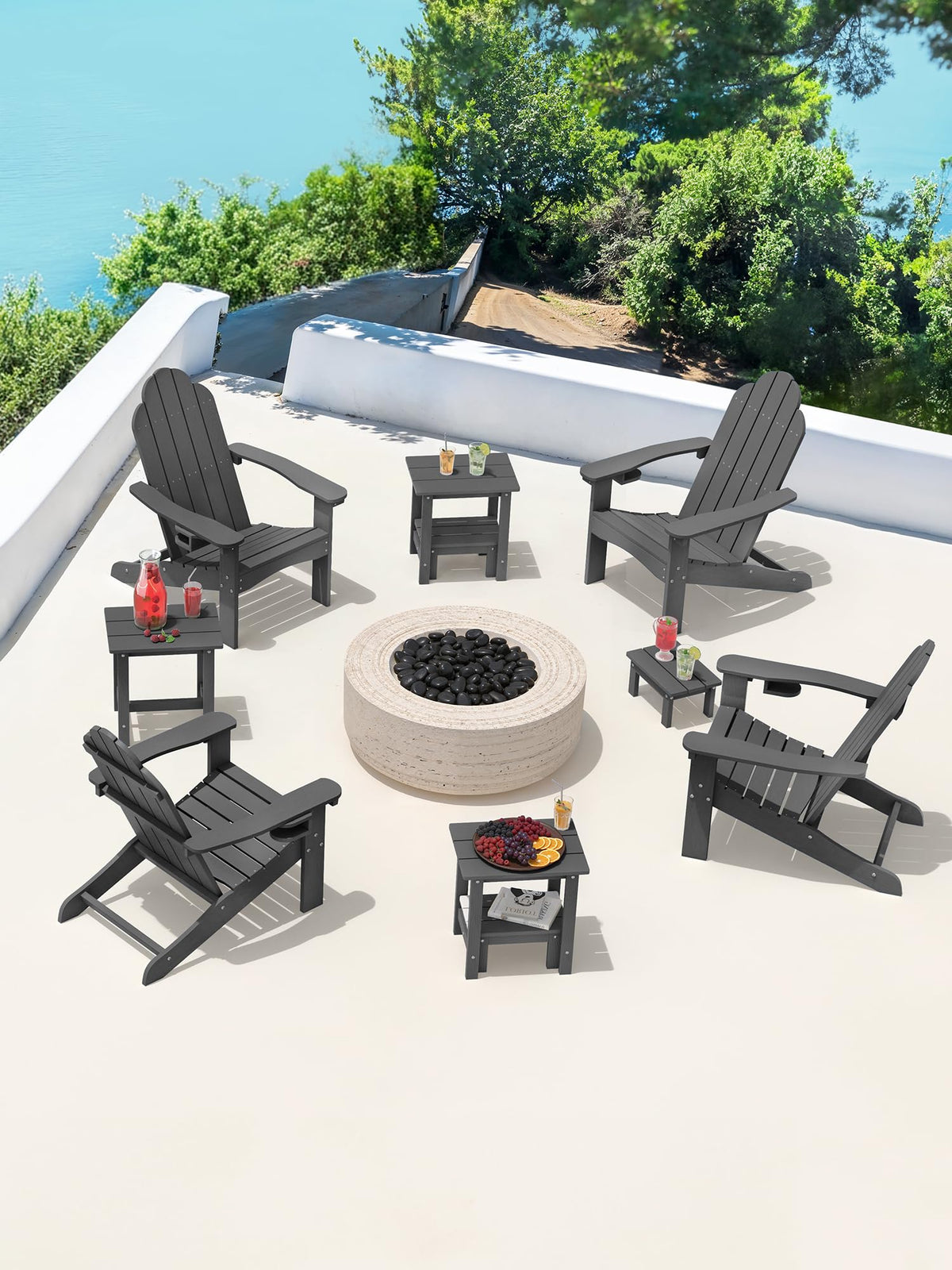 LUE BONA easy-assembly design allows quick patio setup.