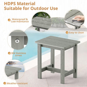 LUE BONA outdoor table being cleaned with soap and water for easy maintenance.