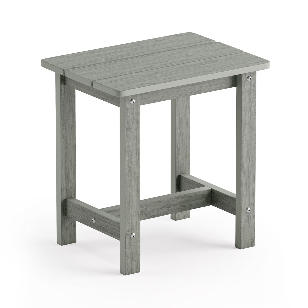 LUE BONA outdoor side table with weather-resistant wood-look finish for patio use.