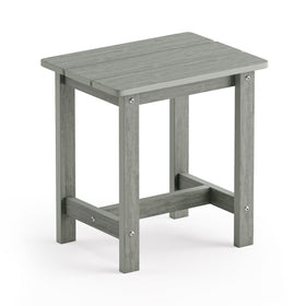 LUE BONA outdoor side table with weather-resistant wood-look finish for patio use.
