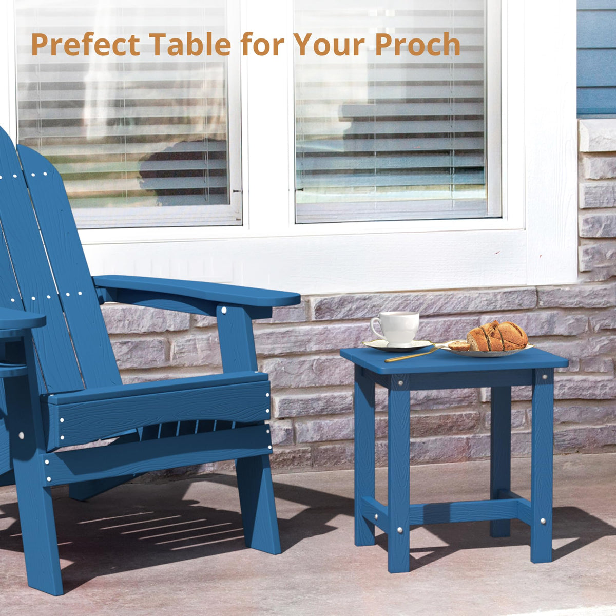 LUE BONA patio end table versatile for living rooms or decks