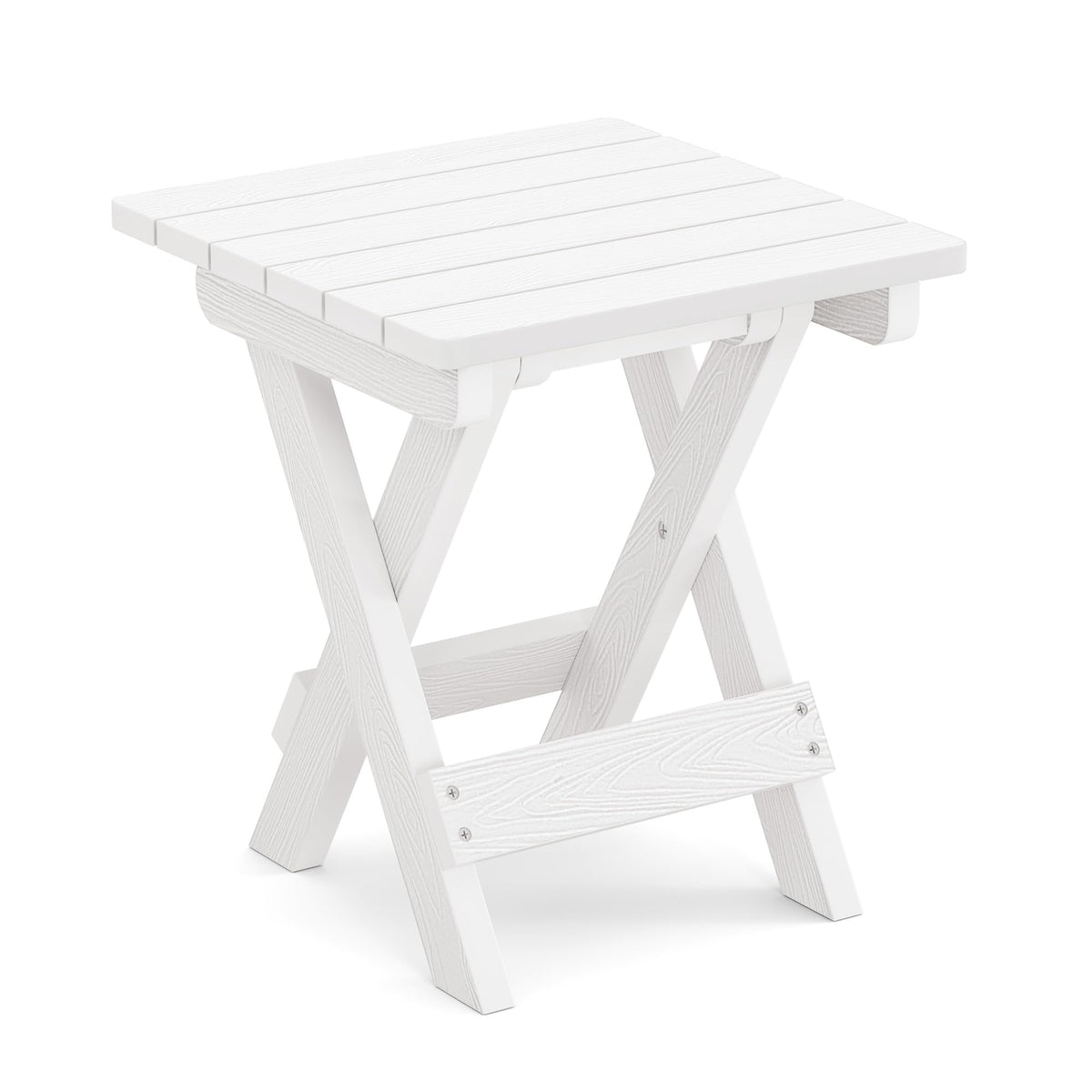 LUE BONA poolside outdoor table setup ready for beverages and poolside essentials.