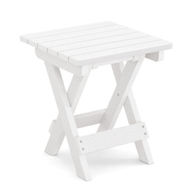 LUE BONA poolside outdoor table setup ready for beverages and poolside essentials.