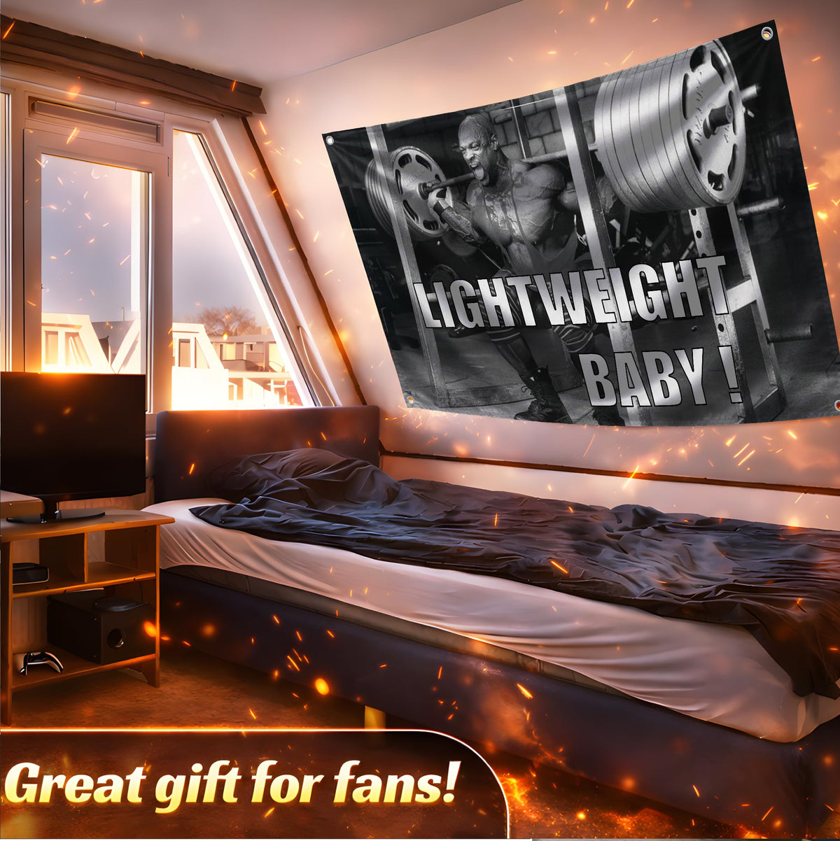LUIVU college room motivational flag enhances study and dorm life