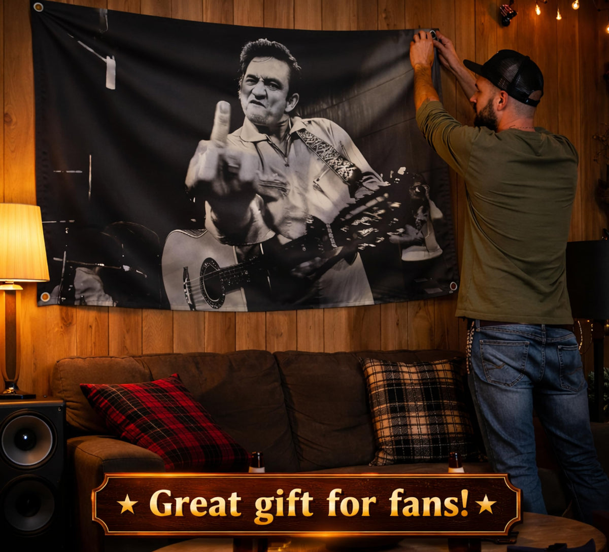 LUIVU decorative flag suitable for home or office, an ideal gift for fans.