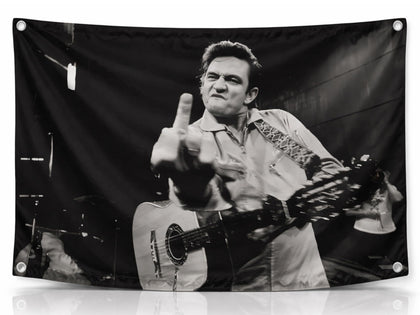 LUIVU Man in Black Flag 3x5 banner for indoor or outdoor display with bold Americana vibe.