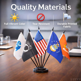 LUIVU memorial day flag set for commemorations and patriotic decor