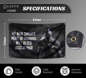 LUIVU motivational banner with the quote for dorm and study focus