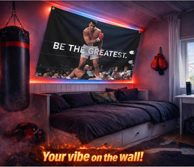 LUIVU Muhammad quote poster motivation flag for gym walls and study spaces.