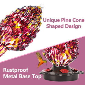 LUJII pine cone feeder makes a thoughtful gift for bird lovers