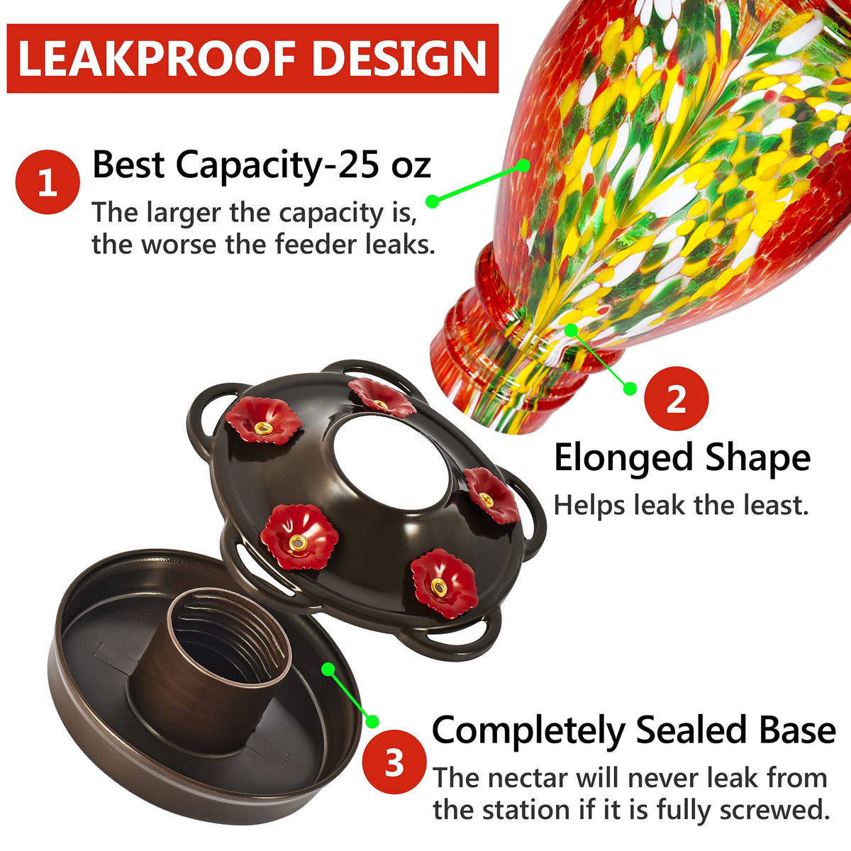 LUJII leak-proof design prevents drips during garden visits.