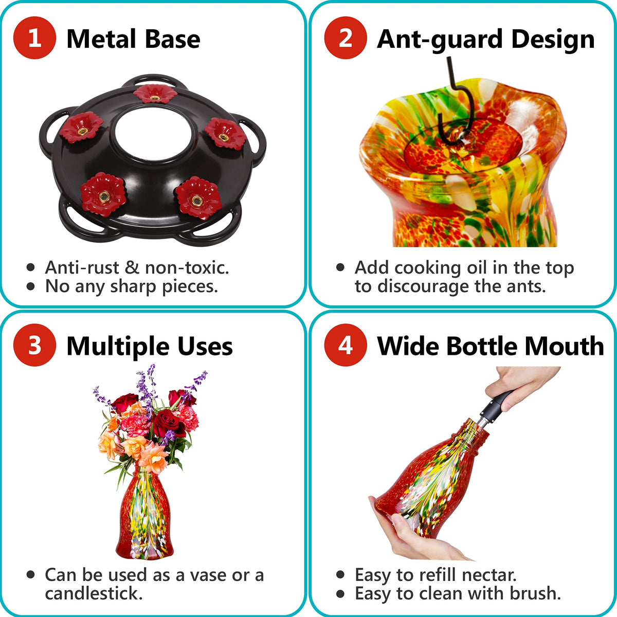 LUJII S-hook for easy outdoor hanging on any balcony or yard.