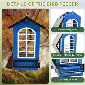 LUKCOZMO hanging design fits trees, poles, or eaves for flexible placement.