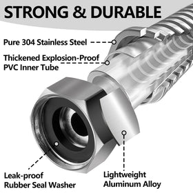 Lukiegale durable PVC inner core supports high pressure and long life.