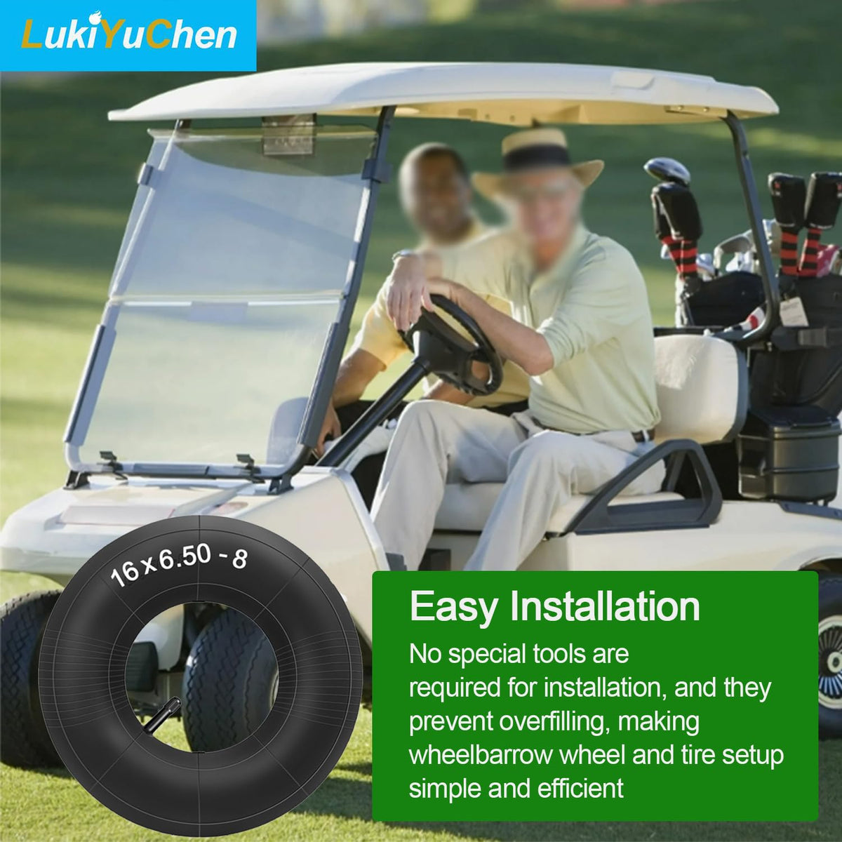 LukiYuChen 60 psi max inflation for safe, moderate-use tires.