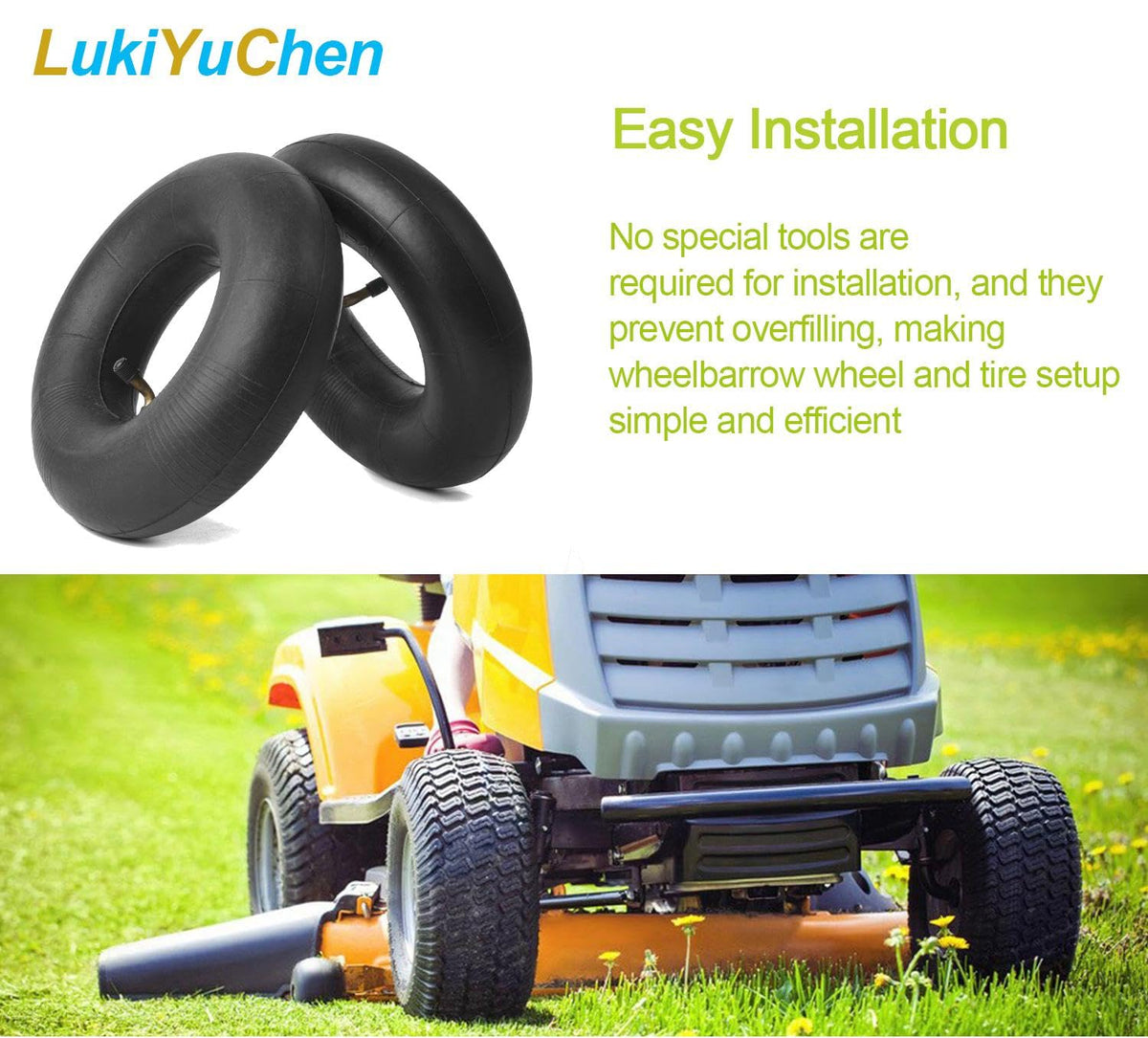 LukiYuChen lawn mower inner tube adds resilience to outdoor maintenance.