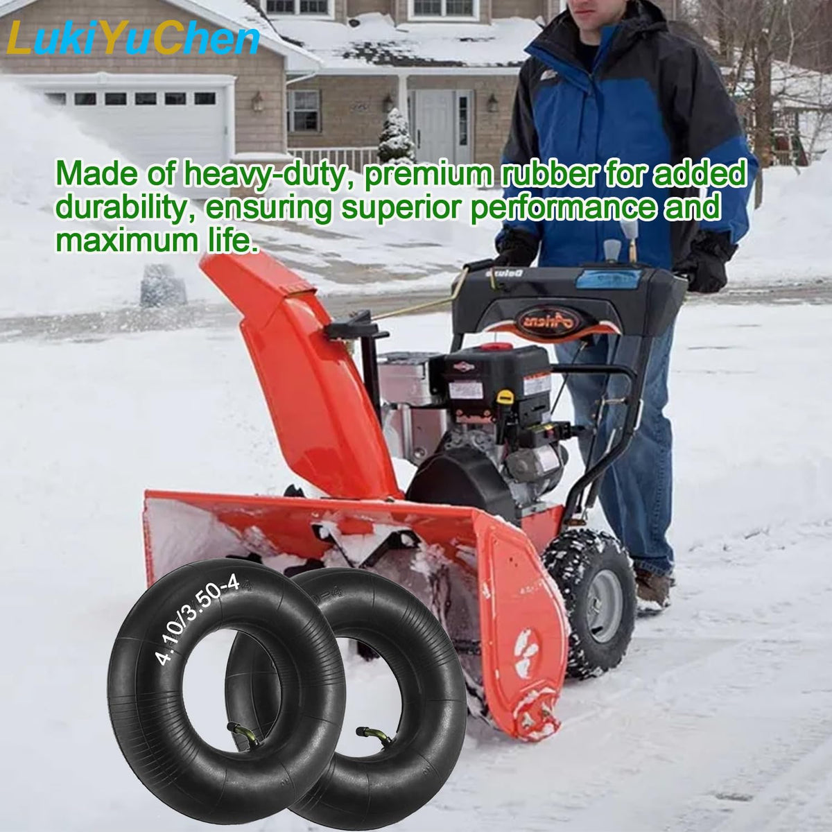LukiYuChen snow blower inner tube supports winter chores with trusted fit.