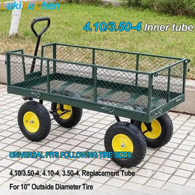 LukiYuChen wheelbarrow inner tube with 410-350-4 fits a variety of projects.