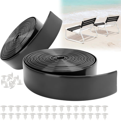 LukLoy 2in wide vinyl chair straps for durable outdoor seating support