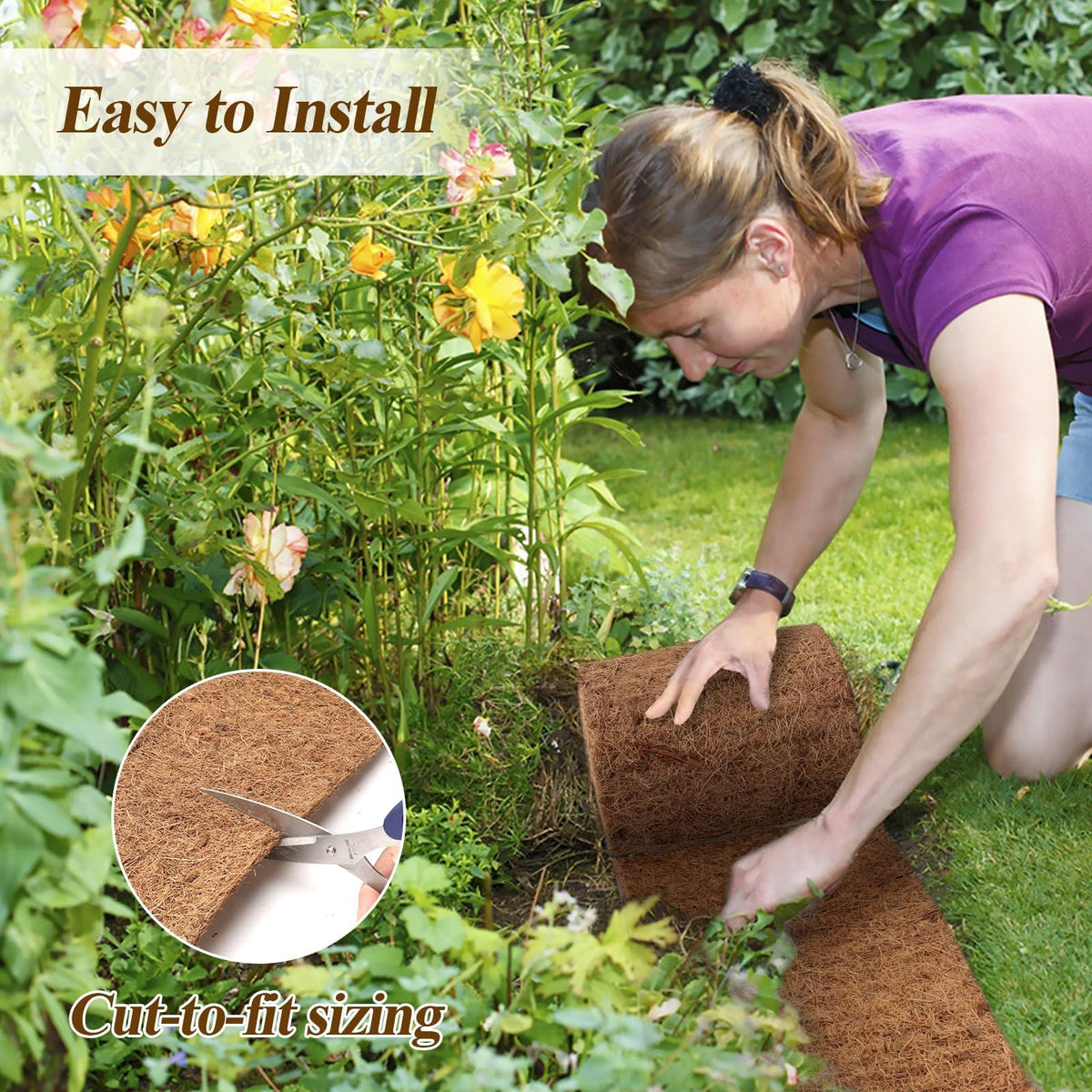 LukLoy border definition around lawn and beds for neat landscaping.