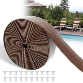 LukLoy brown vinyl strap—2in wide, durable replacement for outdoor chairs.