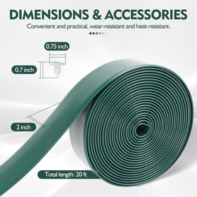 LukLoy included rivets kit for seamless 1/4 inch hole installations.
