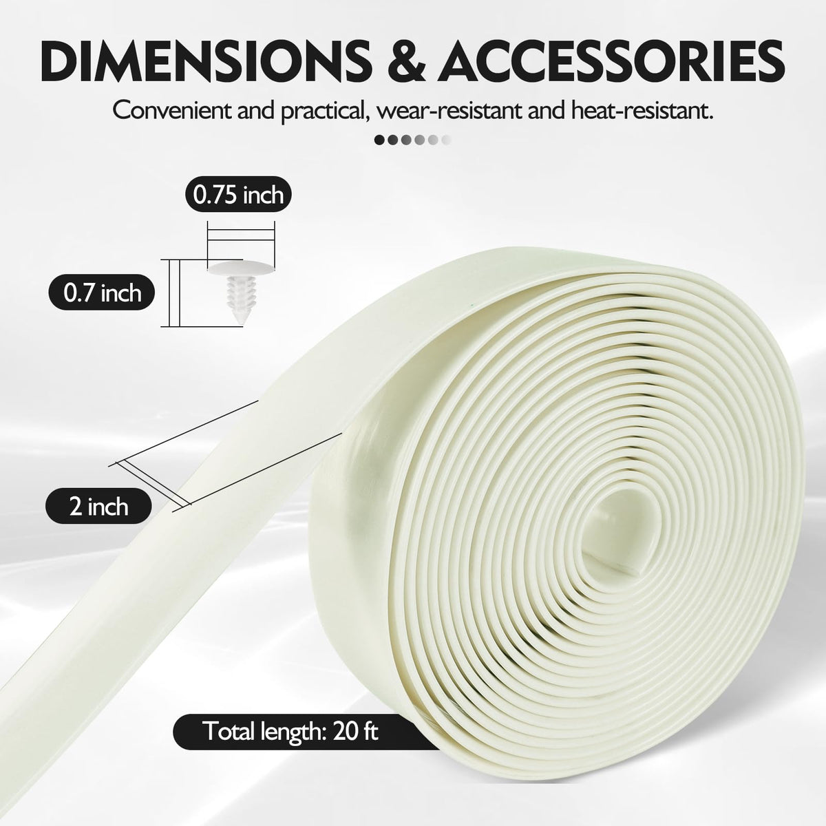 LukLoy UV-inhibited vinyl material for long outdoor life.